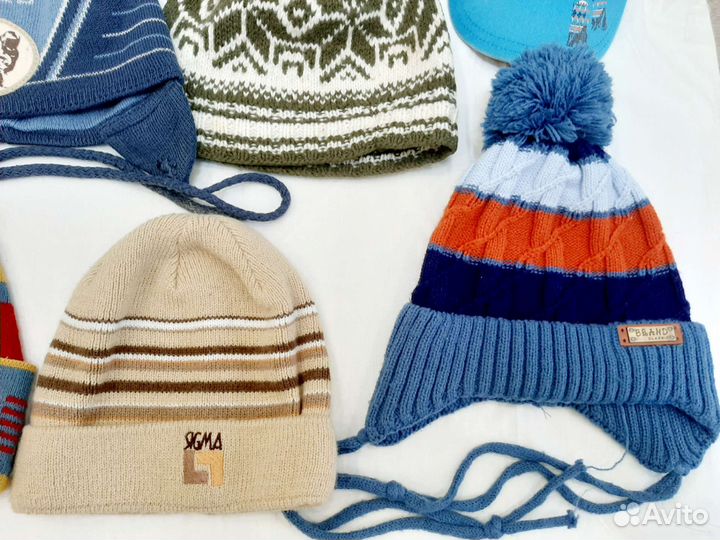 Шапки на возраст 3-6 лет пакетом