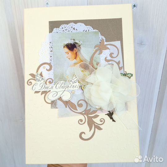 Свадебные открытки ручной работы