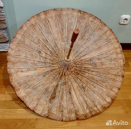 Зонт пляжный,деревянный. Тайланд