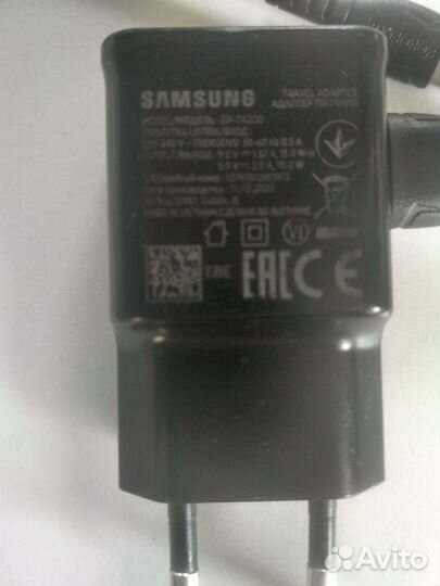 Зарядное устройство samsung