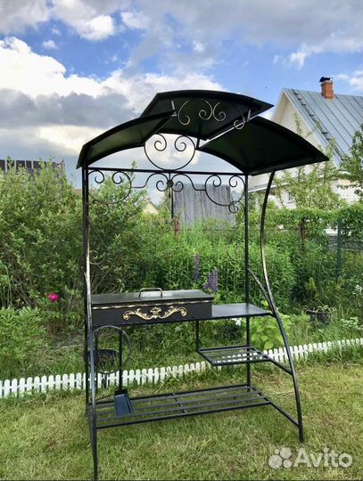 Мангал с крышей