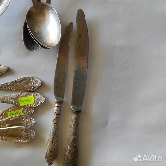 Мельхиоровые вилки ложки