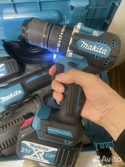 Ушм болгарка makita 125+ 13мм ударный шуруповерт