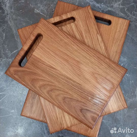 Набор разделочных досок из дуба 3 шт на подставке