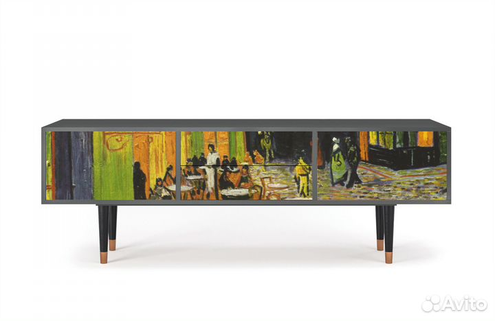 Тв-тумба T4 - Антрацит - Café Terrace AT Night