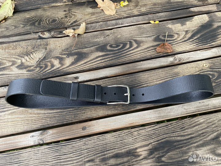 Мужской кожаный ремень ручной работы