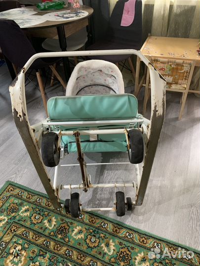 Детские санки коляска ника