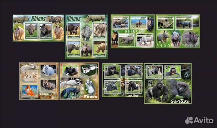 Марки,Фауна 2023 год цена указана за 1 блок