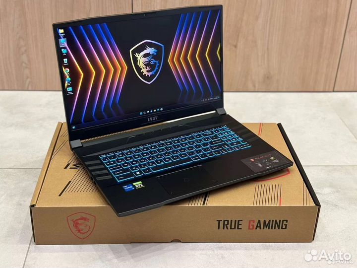 Огромный MSi 12 ядер i5-11400H 8G RTX3050Ti SSD512