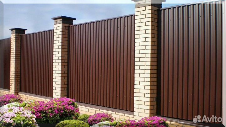 Забор из профнастила