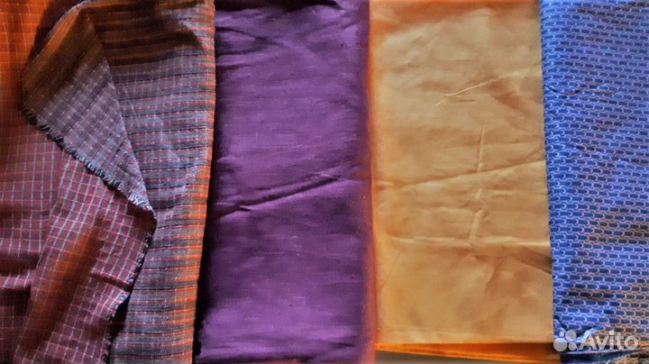 Отрезы Куски ткани СССР Хлопок и др