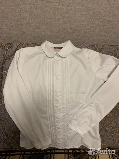 Блузка рубашка для девочки 140-146-152