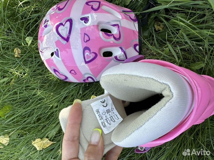 Роликовые коньки детские с защитой