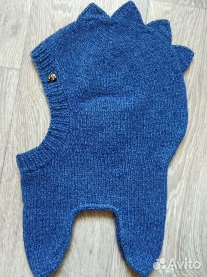 Шапка- шлем 50-52 см итальянский кашемир+ меринос