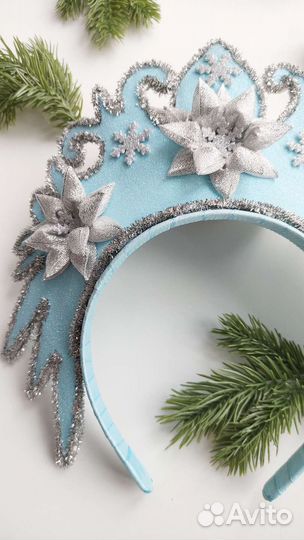 Ободок корона новогодняя.Карнавальный костюм