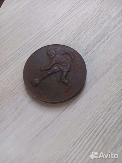 Настольная медаль футбольного соревнования 1936г
