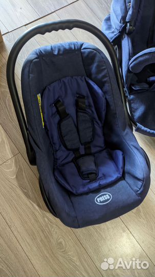 Коляска 3 в 1 Riko Bruno Natural 01 Denim