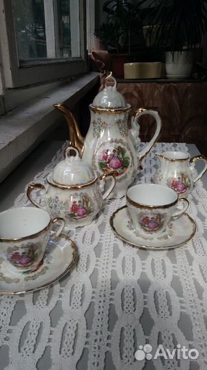 Фарфор сервиз кофейный, Япония, СССР, винтажной