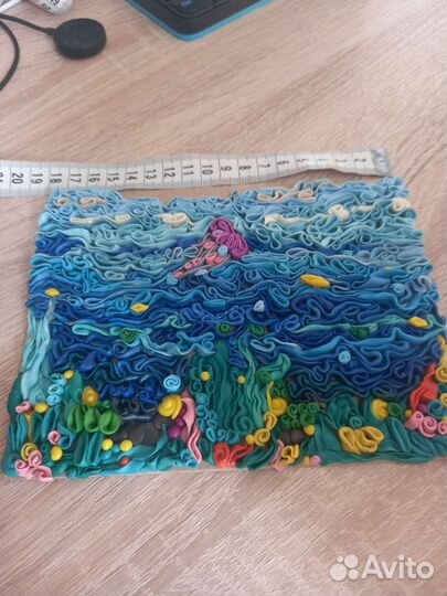 Поделка панно из пластилина