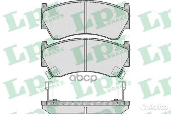 Колодки тормозные nissan almera N15 95-98 перед