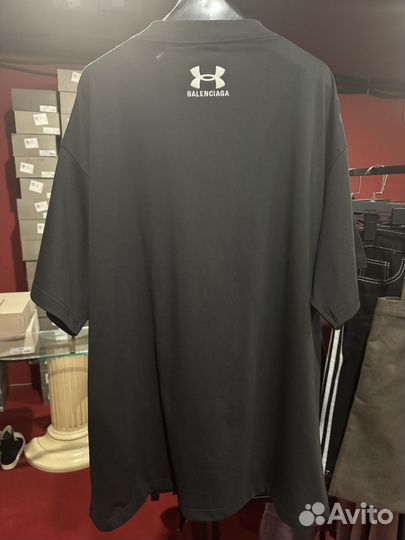 Balenciaga x Under Armour Oversized Black футболка