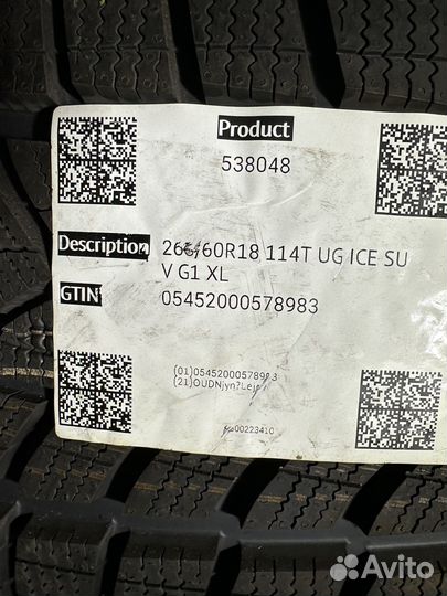 Goodyear UltraGrip Ice SUV Gen-1 265/60 R18 114T