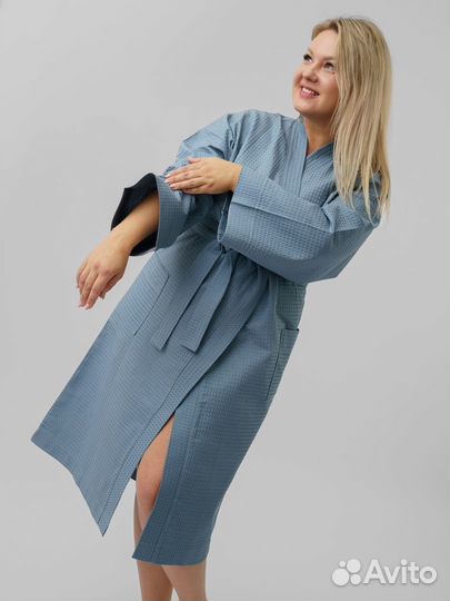 Халат банный вафельный Артикул 1450 - 1447