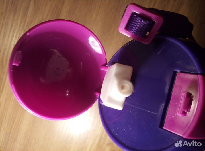 Стакан-поилка с трубочкой ремешке Русалочка Дисней