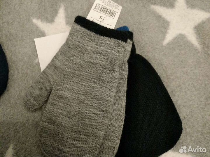 Варежки для мальчика 2-3 года, 15 разм