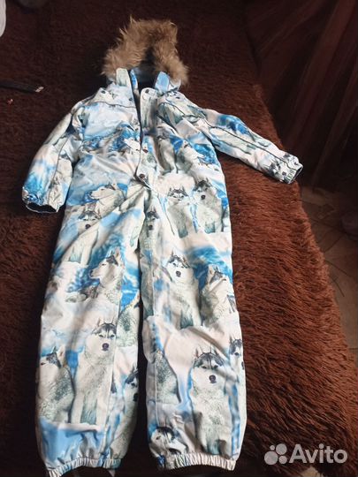 Зимний комбинезон для девочки 140