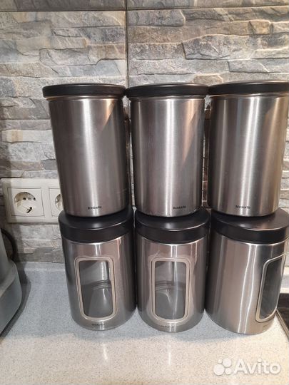 Контейнеры brabantia для сыпучих продуктов