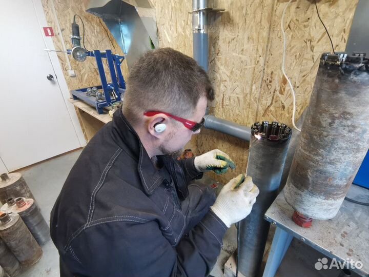 Напайка алмазных коронок круглосуточно