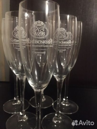 Бокалы для вина,каллекционные 6шт