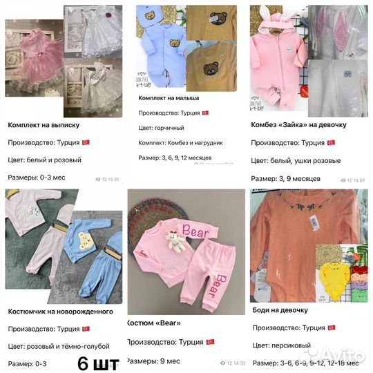 Пакет вещей из Турции (оптом)