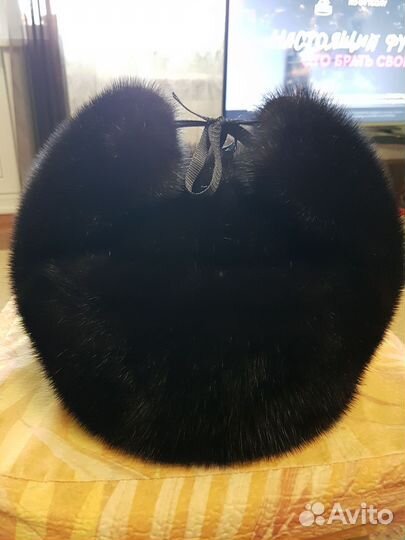 Норковая шапка мужская ушанка