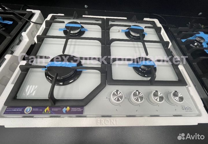 Газовая варочная панель Oasis P-GW (FN), белый