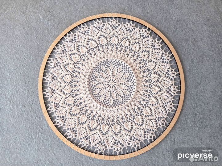 Настенное панно крючком