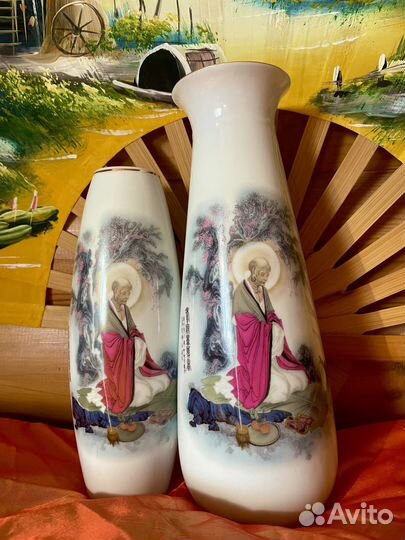 Ваза костяной фарфор Китай новая 37см подарок