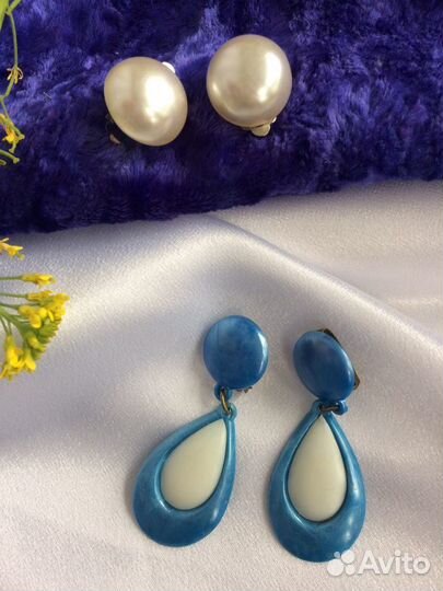 Клипсы СССР бижутерия