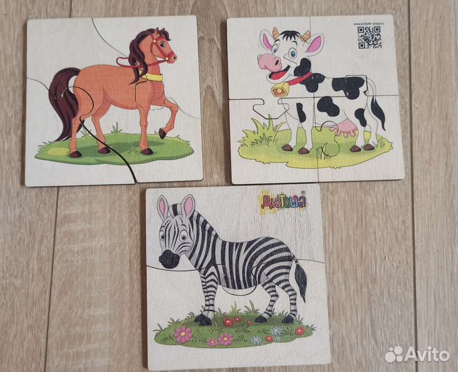 Деревянные пазлы, пирамидка спиральная от 1+