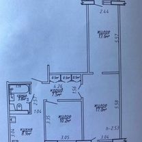 3-к. квартира, 62,5 м², 6/10 эт.