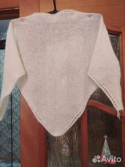 Косынка- шарф с шапкой пуховые 1500