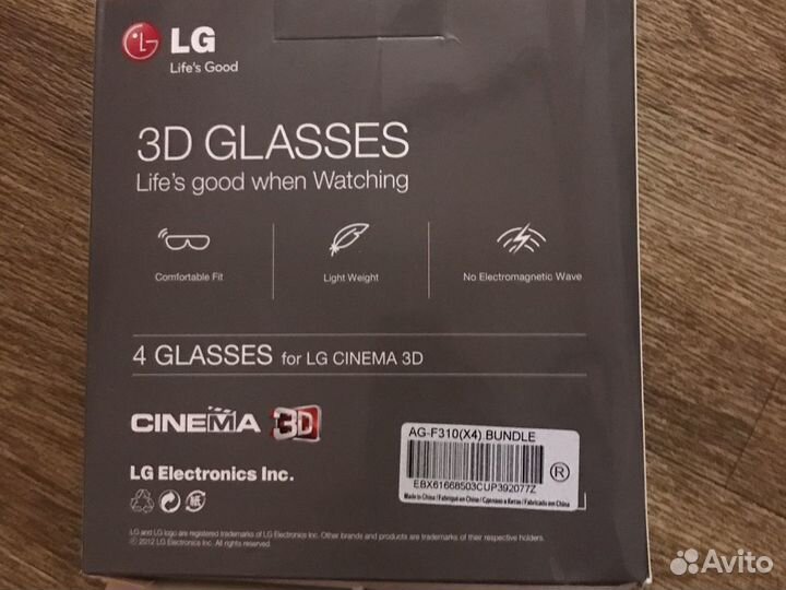 3D очки LG