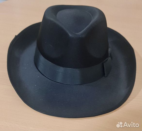 Шляпа черная мужская