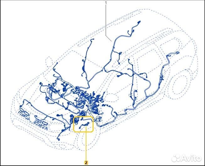 Проводка (коса) Renault Duster F4R 2021