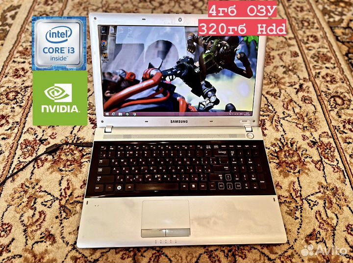Игровой Ноутбук Samsung core i3/GeForce GT 520m