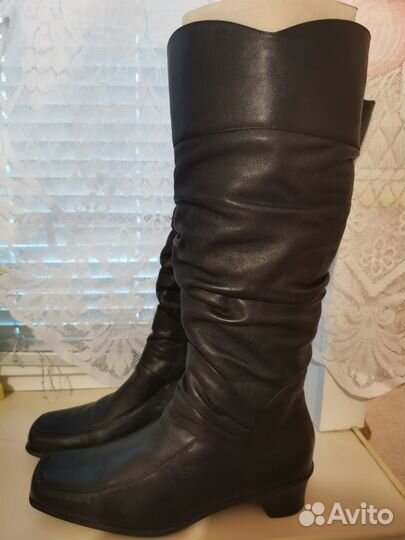 Сапоги демисезонные натуральная кожа
