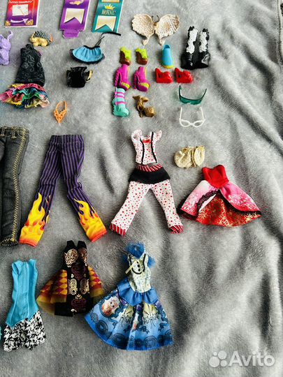 Лот аксессуаров и питомцев для кукол Монстер Хай