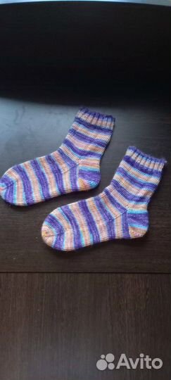 Носки шерстяные вязаные