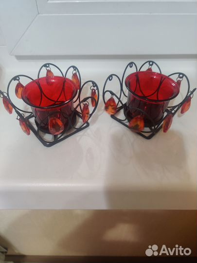 Подсвечники и венки на свечу